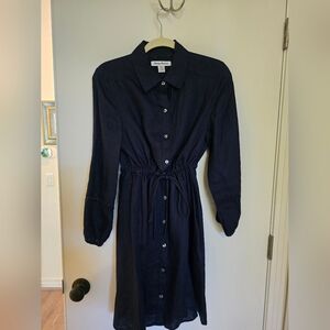Tommy Bahama Dark Blue Long Sleeve Dress